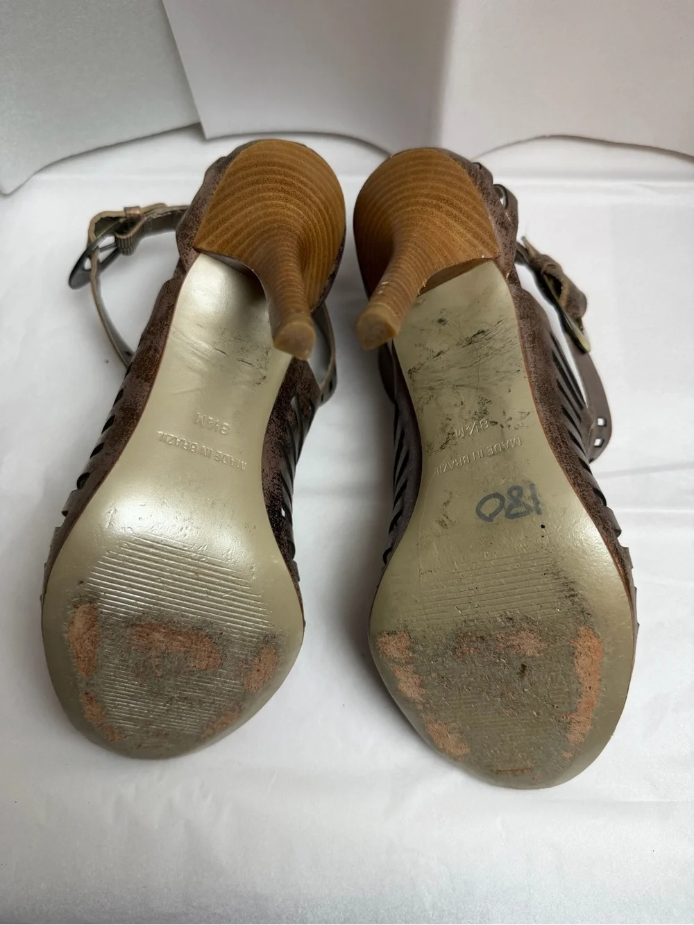 Nanette Lepore Metallic Bronze Cutout Heels